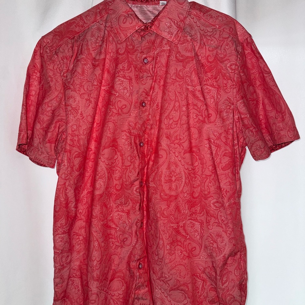 Robert Graham Red Paisley Casual Shirt